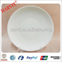 2014 Fornecedor China 8 Placa de cerâmica decorativa / Dinner Dinner Restaurant / Atacado Ceramic White Plate